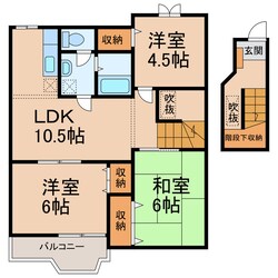 ラフィネ花水木の物件間取画像